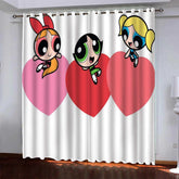 The Powerpuff Girls Blackout Curtain for Window Treatment Set for Living Room Bedroom